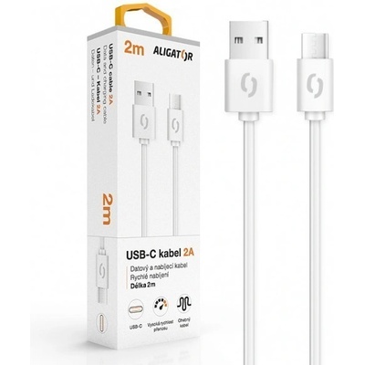 Aligator DAKA009 2A Dátový a nabíjací USB-C, 2m, černý