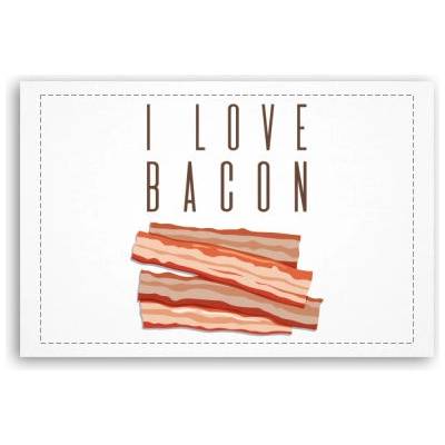 Fotoobraz 60x40 cm malý I LOVE BACON