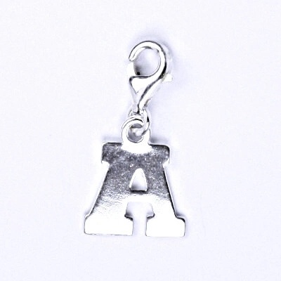 Čištín Stříbrný přívěšek písmenko A na karabince, P 904