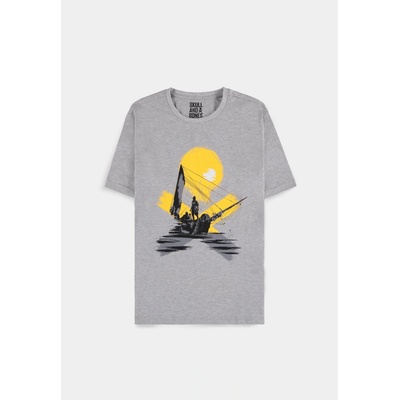 Skull & Bones Lost at sea Men's Short Sleeved T-shirt Grey