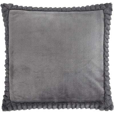 Catherine Lansfield Dekorační polštář 55x55 cm Velvet and Faux Fur - Catherine Lansfield (DS/54492/W/CU55/CHC)