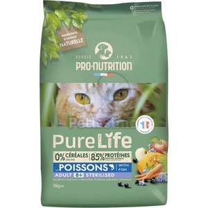 Pro-Nutrition PureLife Sterilized 8+ суха храна за котки 8 кг