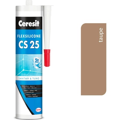 Ceresit CS 25 Sanitárny Silikón 280 g taupe