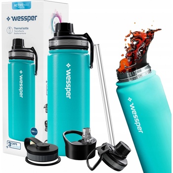 Wessper ActiveMax Steeline termoska 500 ml odtiene modrej