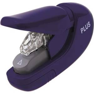PLUS Corporation Съшивател Stapless, ръчен, 5 листа, PLUS, син 31147 (31147)