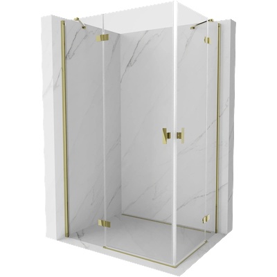 Mexen Mist-H Duo лява отваряема душ кабина 120 x 85 см, прозрачна, златна - 8A5-120L-085P-50-00 (8A5-120L-085P-50-00)