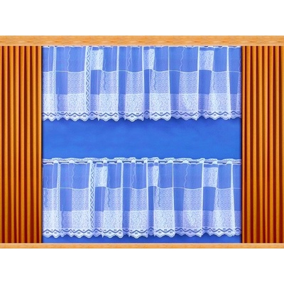 Záclona Kostky výška 60 cm (bílá)