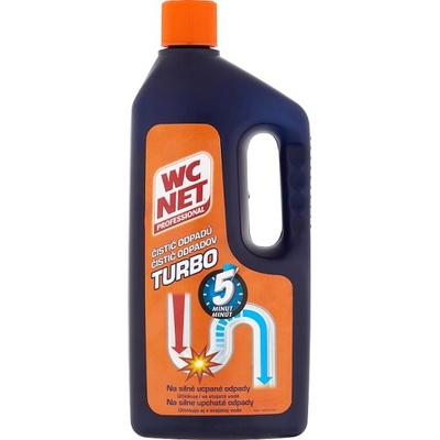 Wc Net Turbo gelový čistič odpadů zprůchodní i beznadějně ucpané odpady 1 l