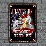  Lep zeppelin - музикална метална декоративна табелка