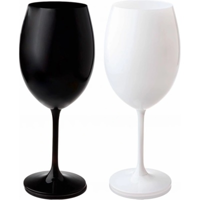 Royal Crystal sklenic na víno Black and White Lesklé 2 x 580 ml