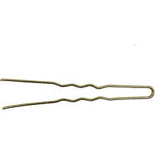 Waved hair pin - 65 mm 20 ks farba Gold