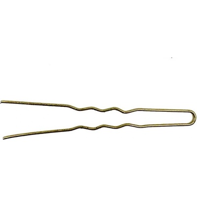Waved hair pin - 65 mm 20 ks farba Gold