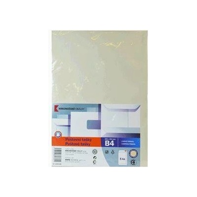 Obálka B4 bílá samolepící (A4) 5ks 250x353mm