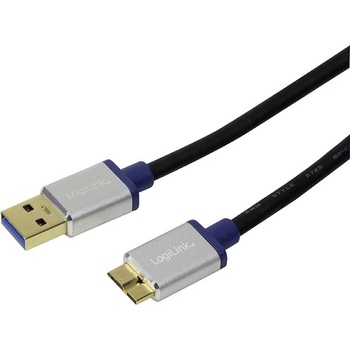 Logilink BUAM320 USB 3.0, USB A male to Micro-B male, 2m