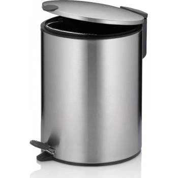 Kela Кош за отпадъци с педал Mats - сребрист мат - 5 л (KELA 23703)