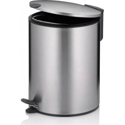 Kela Кош за отпадъци с педал Mats - сребрист мат - 5 л (KELA 23703)