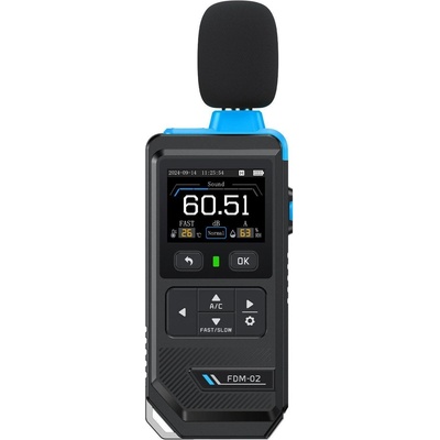 Fnirsi Шумомер FNIRSI FDM-02 с цифров цветен дисплей, 20 kHz (FDM-02)