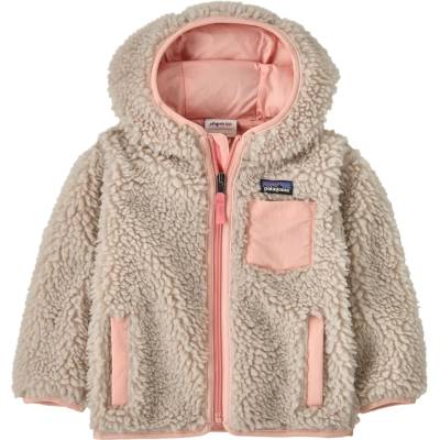 Patagonia Детско поларено яке Patagonia Kid's Baby Retro-X Hoody Casual jacket - Natural / Sunlit Pink - размер 12-18 Months (703-6201-0611)
