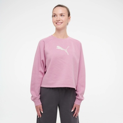Puma dámska crop mikina ružová