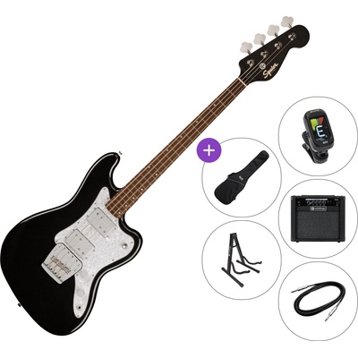 Squier Paranormal Rascal Bass HH SET 2 Metallic Black Електрическа бас китара