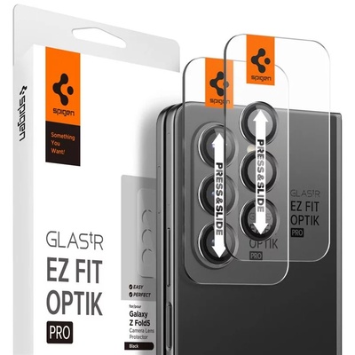 Spigen Glass tR EZ Fit Optik Pro 2 бр. , черни - Samsung Galaxy Z Fold5 (AGL06524)