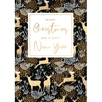 Artige Поздравителна картичка Artige - Коледна с елени (FST046)