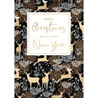 Artige Поздравителна картичка Artige - Коледна с елени (FST046)
