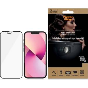 Panzer Стъклен протектор PanzerGlass за Apple iPhone 13 mini 5.4, CaseFriendly, CamSlaider, AB, Swarovski Edition