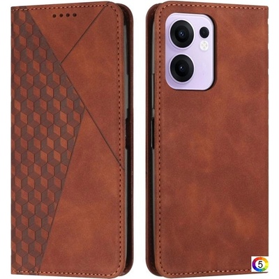 OPPO Reno13 F 4G / 5G Magnetic Wallet/ Diamond Splicing Skin Калъф и Протектор