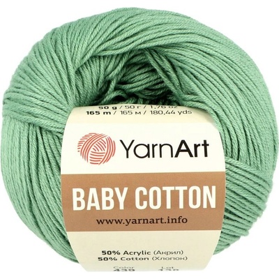 YarnArt Baby Cotton 439 zeleno modrá