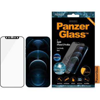 Panzer Стъклен протектор PanzerGlass - AntiBact, iPhone 12 Pro Max, черен (5711724027062)