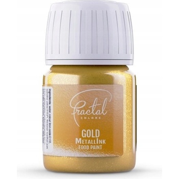 Fractal Tekuté potravinárske farbivo zlatá metalická farba 30 ml
