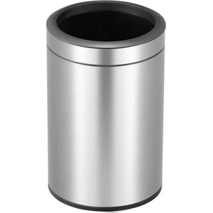 EKO 12 л отворен кош за отпадъци матиран инокс EKO от серия ROUND (EKO903812Matts/s)