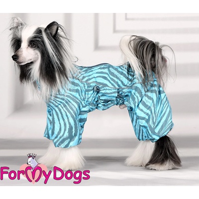FOR MY DOGS pláštěnka ZEBRA BLUE
