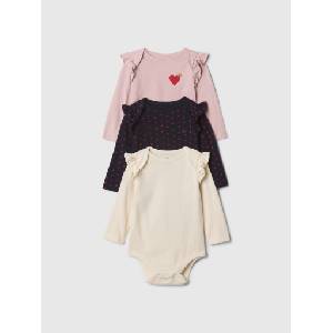 GAP Бебешко боди Brannan Bear, 3 бр. GAP GAP | Lilav | Момичешки | 50-62 - zoot - 84,32 лв