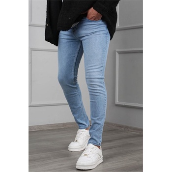Madmext Мъжки дънков Skinny Fit панталон 6335 - Светлосин #367691 (367691_Светло син)