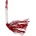 X Fun Кожен камшик - аксесоар "bicci red white" 40 см