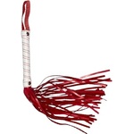 X Fun Кожен камшик - аксесоар "bicci red white" 40 см