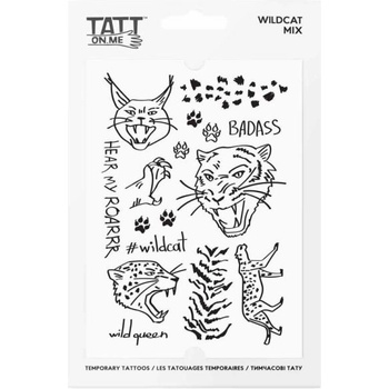 TATTonMe Водоустойчиви временни татуировки Диви котки микс