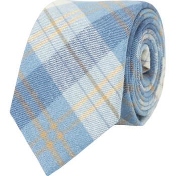 Bubibubi károvaná kravata modrá