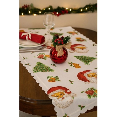 BF-Vánoční ubrus Santa 90x90cm