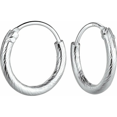 Nefertitis 33230 Stříbrné kruhy TWISTED NF56477