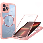 Techsuit Калъф за iPhone 13 Pro + калъф - ColorVerse 360 MagSafe MagSafe Series - розов