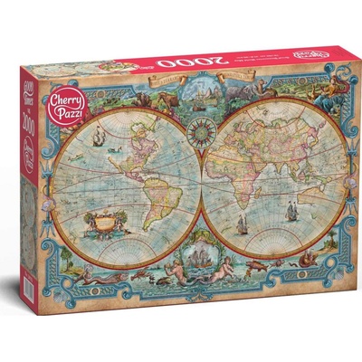 Cherry Pazzi - Puzzle Great Discoveries World Map - 2 000 piese