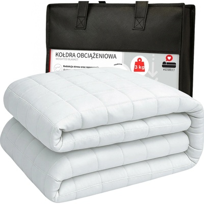 Łóżkoholicy Zátěžová deka 3 kg bílá 100x140