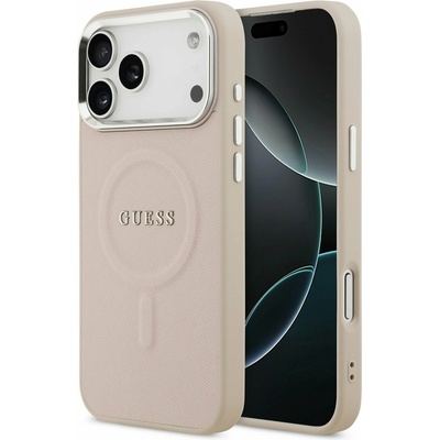 GUESS PU Saffiano MagSafe Задний калъф за iPhone 17 Pro Max Pink Guess | Rozov | ЖЕНИ | UNI