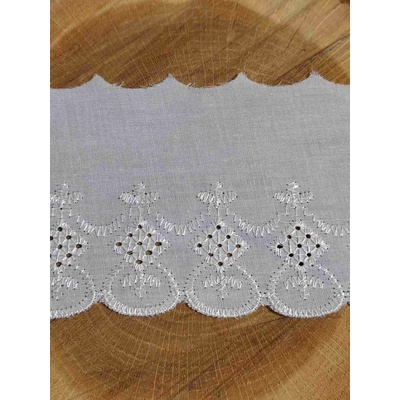 Bavlněná madeira - štykování šíře 80 mm dírky ve čtverci – Sleviste.cz