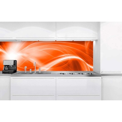 DIMEX ART Фототапет за кухня - оранжева абстракция 180 x 60 см