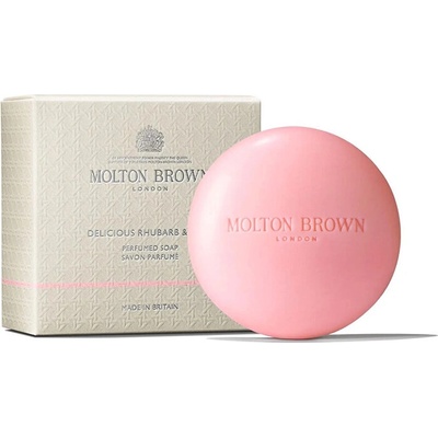 Molton Brown Delicious Rhubarb & Rose Perfumed Soap Tuhé mydlo 150 g