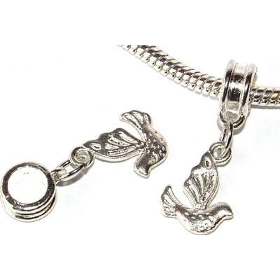 Fashion Jewerly Korálek Přívěsek Holubice Pták svobody Volnost Bird of Freedom 3095
